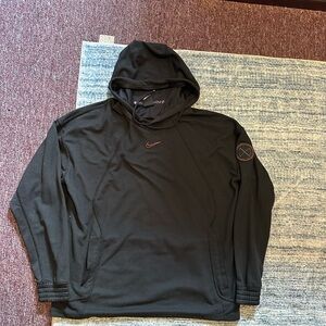 Nike waffle cut orange/black hoodie